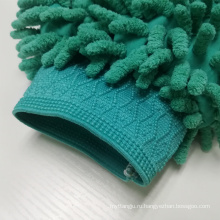 Двусторонняя перчатка мытья автомобиля синеля microfiber перчатки